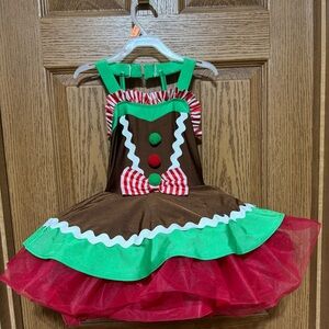 Revolution Gingerbread Costume with Green and Red Accents